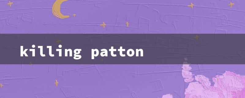 killing patton（Killing Patton Summary）