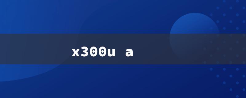 x300u a