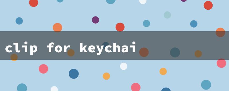 clip for keychain（Keychain Clip: 15 Character Title Requirement）