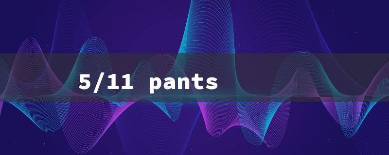 5/11 pants（Pants Length: 5'11）