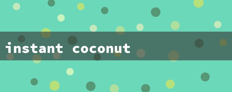 instant coconut pudding（Coconut Pudding Mix）