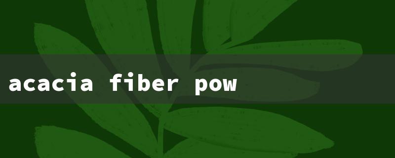 acacia fiber powder（Acacia Fiber: Health Benefits）