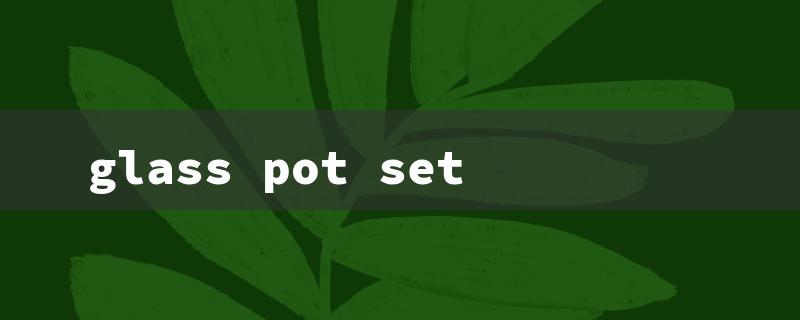 glass pot set（Glass Bowl Set: 15 Char Title Requirements）