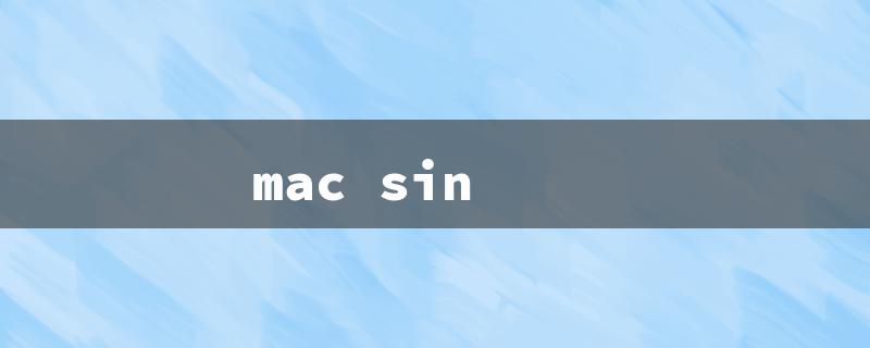 mac sin（MAC Single Shadow: Title Word Limit 15）