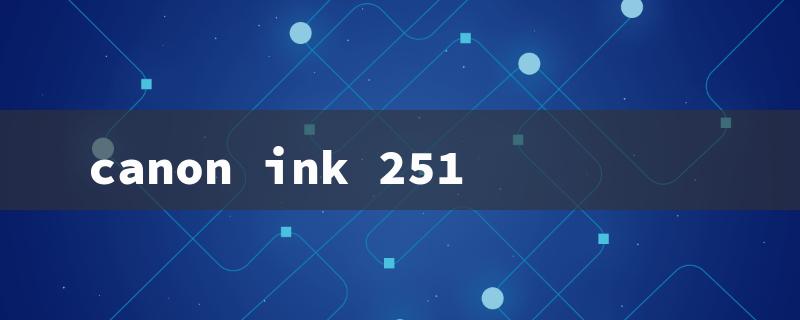 canon ink 251