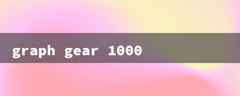 graph gear 1000（Gear 1000 Pencil）