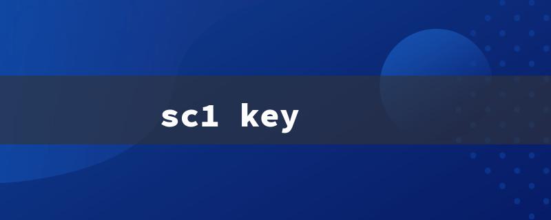 sc1 key