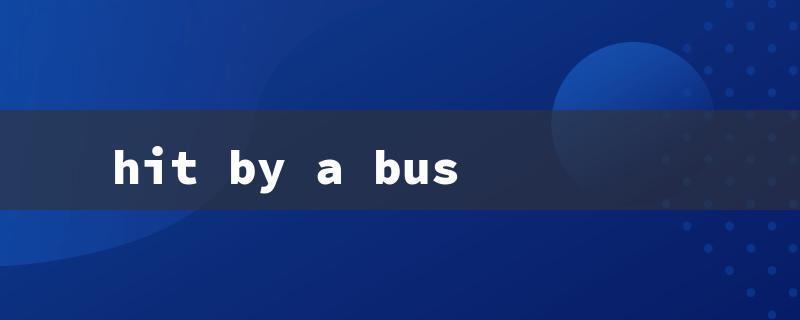 hit by a bus（Bus Crash: Title Word Limit - 15 Characters）